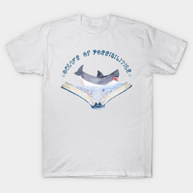 shark oceans possibilities reading 2022 T-Shirt by Babyborn